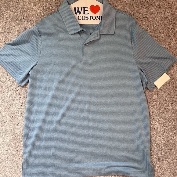 NWT Men’s Powder Blue Polo - Picture 1 of 4